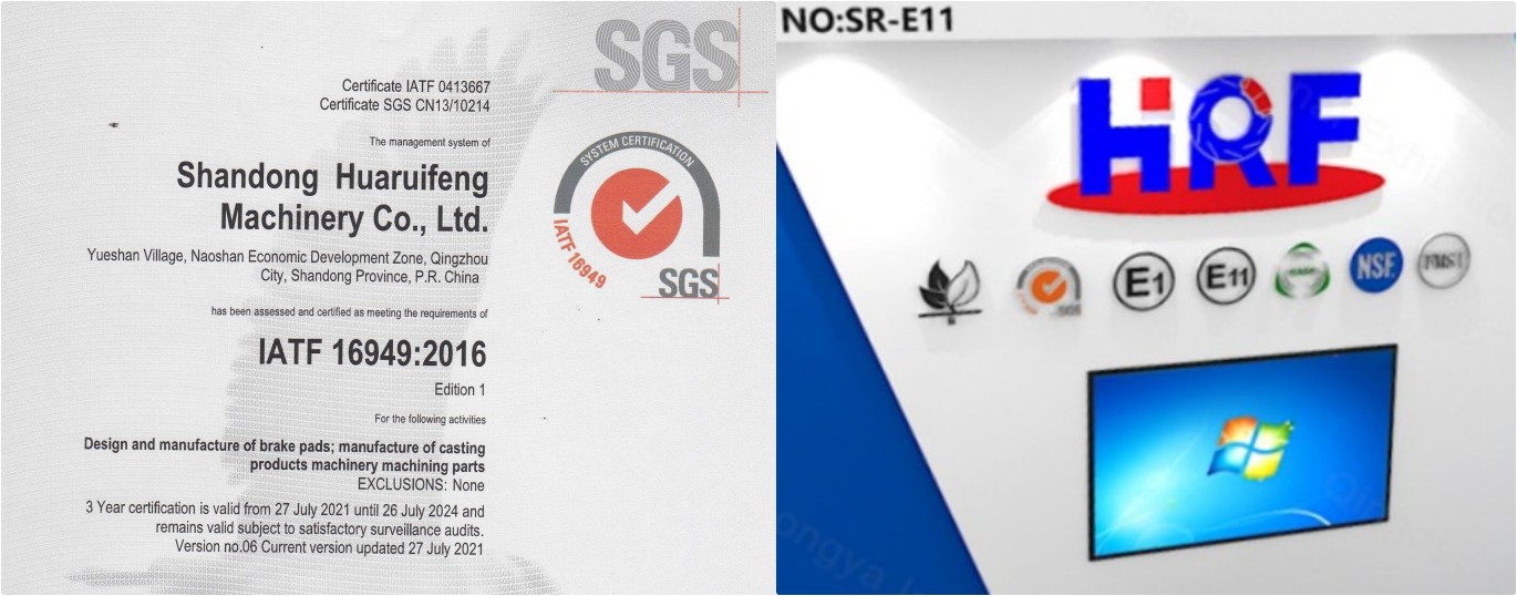 certification of brake pad manufacturer certification of brake pad manufacturer