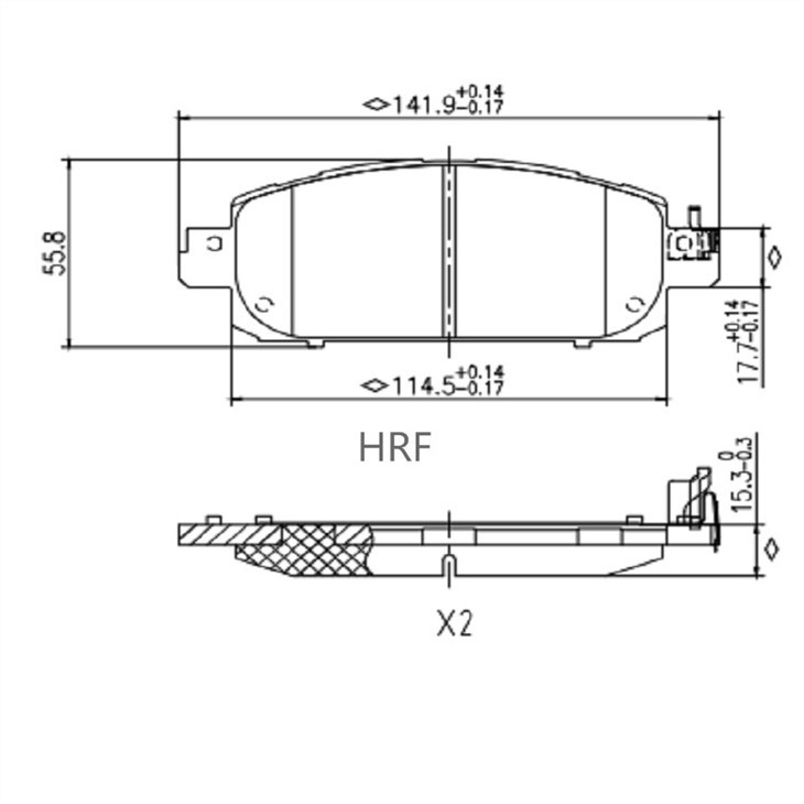 2 change brake pads for Renault Captur
