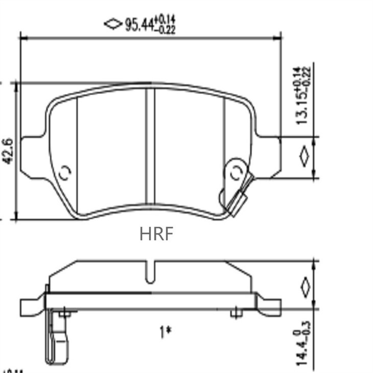Rear Brake Pads for Vauxhall Astra